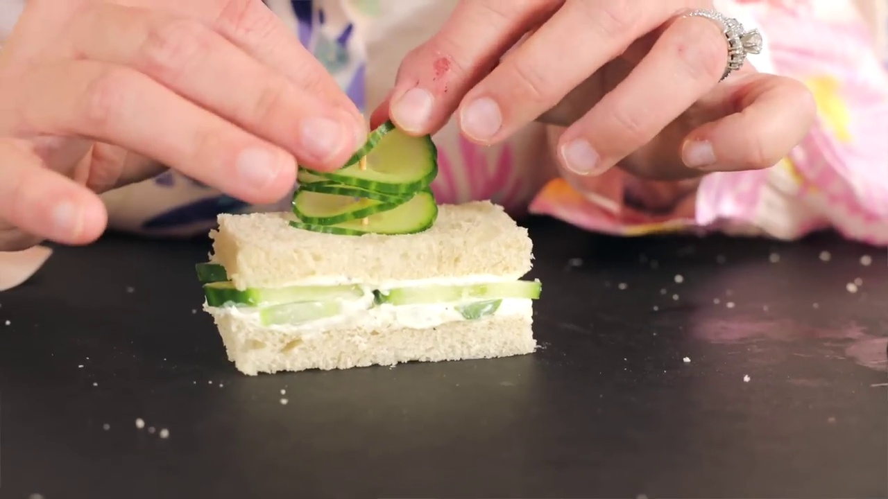 Mini Cheese and Dill Sandwich