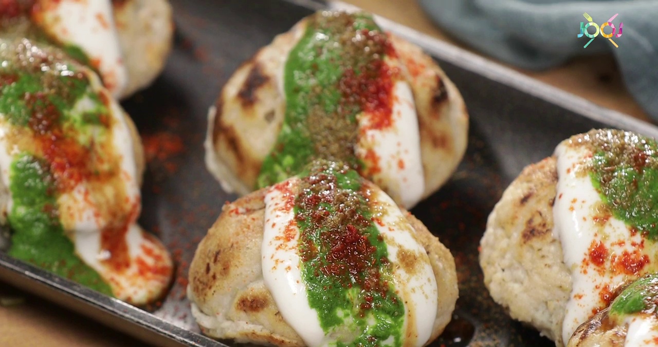 Tangy Oats Dahi Vada with Lentils